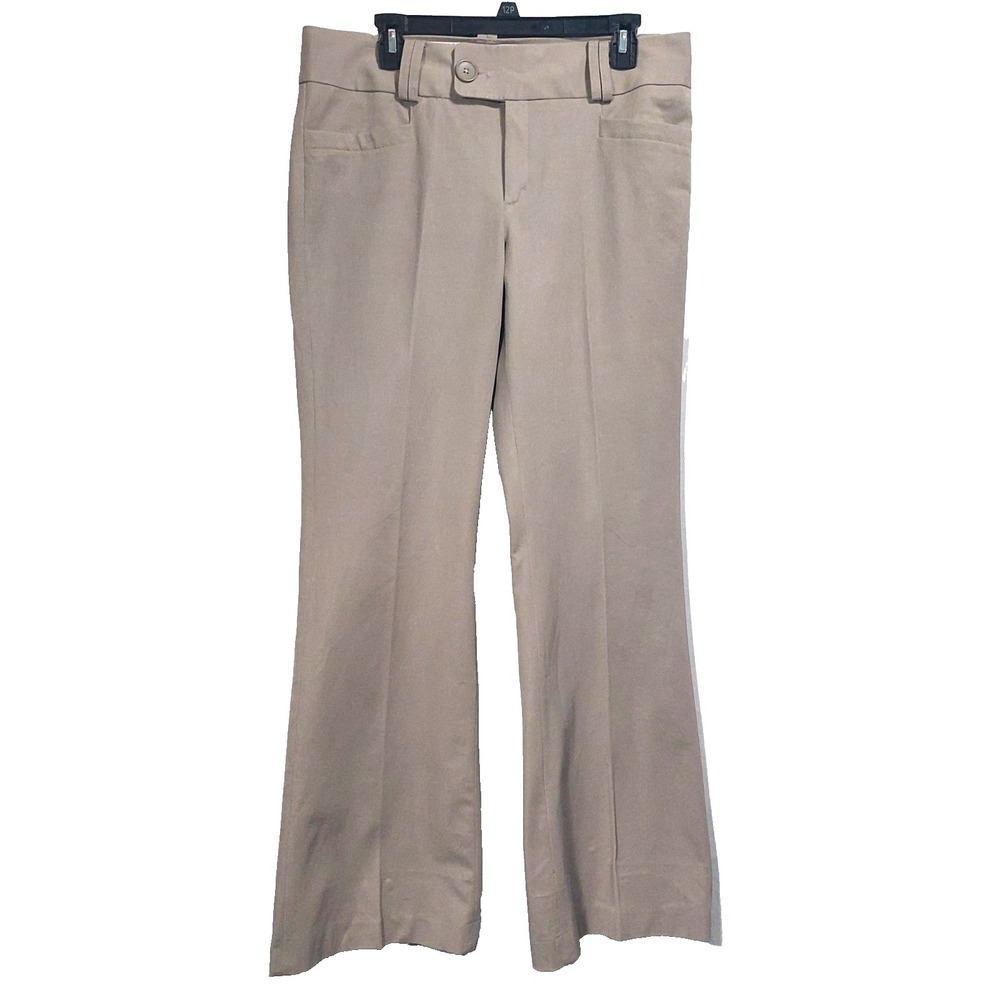 Banana Republic Womens Trouser 323 Pants Sz 12 Martin Fit Stretch Flare Leg NEW